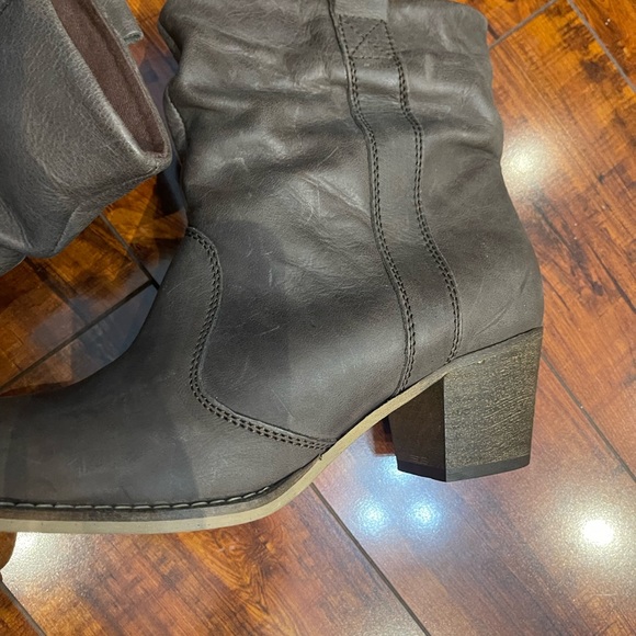 AUTHENTIC SUNDANCE LAVORAZIONE ARTIGIANA LEATHER BOOTIES SZ 7.5 38 - Picture 3 of 9